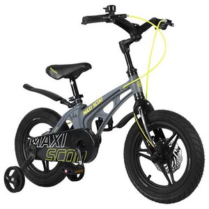 Двухколесный велосипед Maxiscoo Cosmic Delux 14" серый