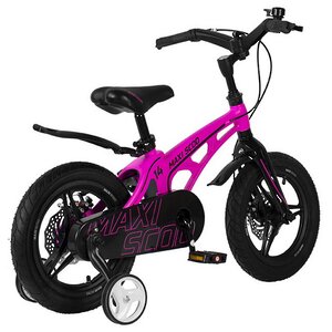 Двухколесный велосипед Maxiscoo Cosmic Delux 14" розовый Maxiscoo фото 3