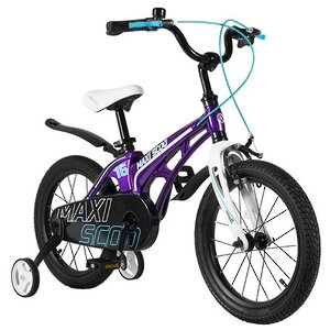 Двухколесный велосипед Maxiscoo Cosmic 16" лиловый