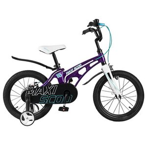 Двухколесный велосипед Maxiscoo Cosmic 16" лиловый Maxiscoo фото 4