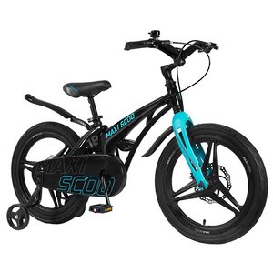 Двухколесный велосипед Maxiscoo Cosmic Delux 18" черный
