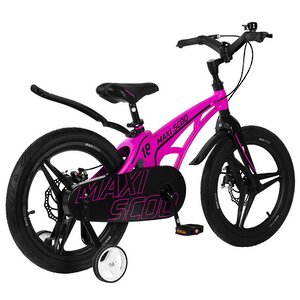 Двухколесный велосипед Maxiscoo Cosmic Delux 18" розовый Maxiscoo фото 2