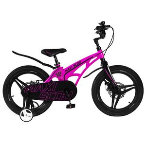 Двухколесный велосипед Maxiscoo Cosmic Delux 18" розовый Maxiscoo фото 4