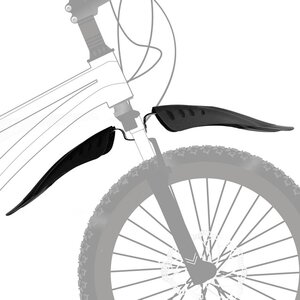 Крылья для велосипедов Maxiscoo 20" черные Maxiscoo фото 2