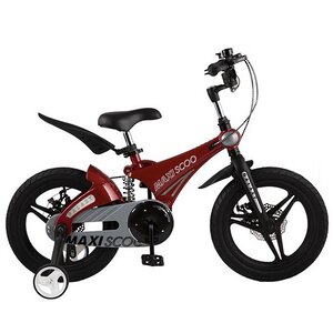Двухколесный велосипед Maxiscoo Galaxy Delux 14" красный