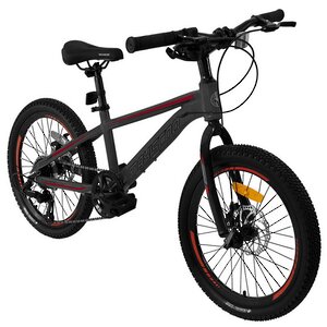 Двухколесный велосипед Maxiscoo Horizon 20", 7 скоростей, серый матовый