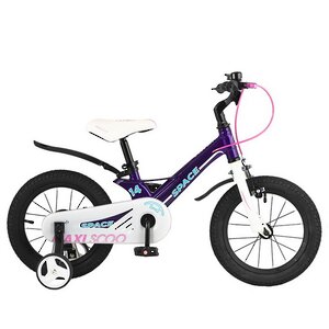 Двухколесный велосипед Maxiscoo Space 14" фиолетовый Maxiscoo фото 1
