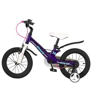 Двухколесный велосипед Maxiscoo Space 14" фиолетовый Maxiscoo фото 3