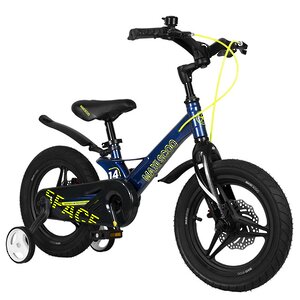Двухколесный велосипед Maxiscoo Space Delux 14" синий