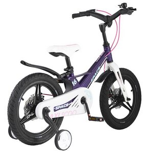 Двухколесный велосипед Maxiscoo Space Delux 16" фиолетовый Maxiscoo фото 3