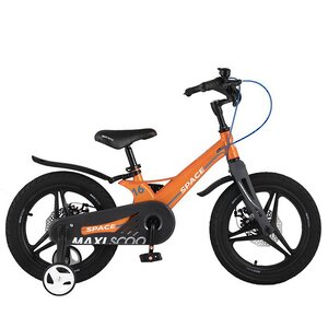 Двухколесный велосипед Maxiscoo Space Delux 16" оранжевый