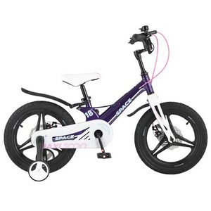 Двухколесный велосипед Maxiscoo Space Delux 18" фиолетовый