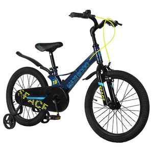 Двухколесный велосипед Maxiscoo Space 18" синий