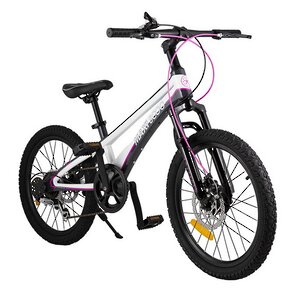 Двухколесный велосипед Maxiscoo Supreme 20", 6 скоростей, белый