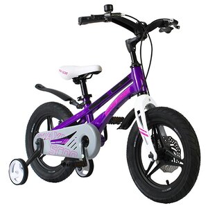 Двухколесный велосипед Maxiscoo Ultrasonic Delux 14" лиловый