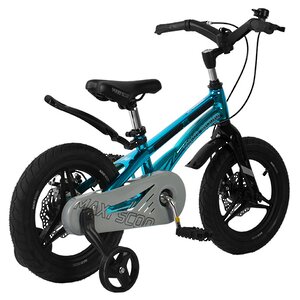 Двухколесный велосипед Maxiscoo Ultrasonic Delux 14" зеленый Maxiscoo фото 2