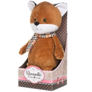 Мягкая игрушка Лисенок в шарфике 25 см, коллекция Romantic Plush Club Maxitoys фото 2