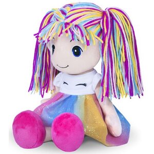 Мягкая кукла Стильняшка радуга 40 см