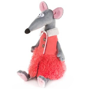 Мягкая игрушка Крыса Лариска в красной жилетке 28 см Maxitoys фото 1