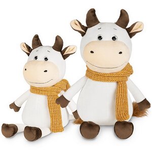 Мягкая игрушка Бычок Афоня в шарфе 28 см Maxitoys фото 3