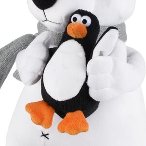 Мягкая игрушка Полярный медведь и Пингвин 24 см, коллекция ДуRашки Maxitoys фото 2