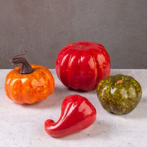 Декоративные фигурки Дары Осени с зеленой тыквой 4 шт Koopman фото 7