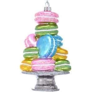 Стеклянная елочная игрушка Macarons 13 см, подвеска Kurts Adler фото 1