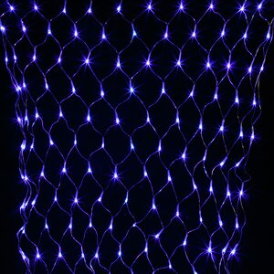 Гирлянда Сетка 1.5*1 м, 144 синих LED ламп, прозрачный ПВХ, уличная, соединяемая, IP44 Snowhouse фото 2