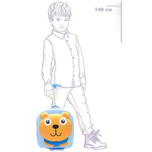 Чемодан детский "Медведь" на колесах, Oops Oops фото 4