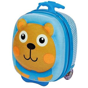Чемодан детский "Медведь" на колесах, Oops Oops фото 1