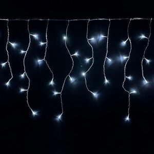 Светодиодная гирлянда Бахрома 25*0.5 м, 1000 холодных белых LED ламп, IP44 Snowhouse фото 1