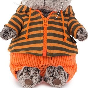 Одежда для Кота Басика 25 см - Оранжевые штаны и толстовка с капюшоном Budi Basa фото 1