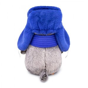 Одежда для Кота Басика 25 см - Синяя шапка-ушанка Budi Basa фото 4