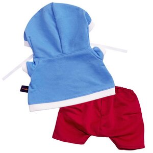 Одежда для Кота Басика 22 см - Футболка синяя с ракетой и сливовые штаны Budi Basa фото 4