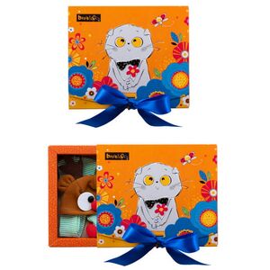 Одежда для Кота Басика 30 см - Шапка Олень и шарфик с помпонами Budi Basa фото 6