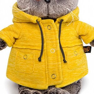 Одежда для Кота Басика 25 см - Желтая куртка с капюшоном Budi Basa фото 1