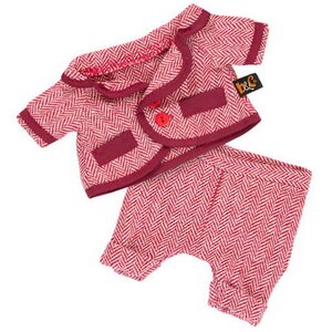 Одежда для Кота Басика 30 см - Красный пиджак и брюки в ёлочку Budi Basa фото 1