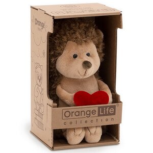 Мягкая игрушка Ёжик Колюнчик: Бархатное сердечко 20 см, Orange Life Orange Toys фото 5