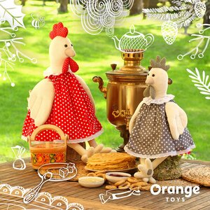 Мягкая игрушка Курочка Глаша 25 см Orange Toys фото 2