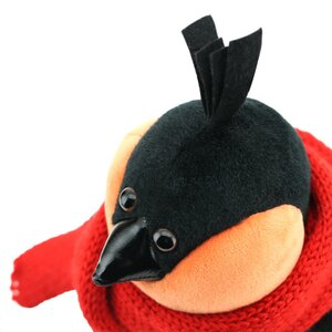 Мягкая игрушка Снегирь: Красный шарф 20 см, Orange Life Orange Toys фото 3