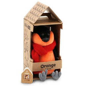 Мягкая игрушка Снегирь: Красный шарф 20 см, Orange Life Orange Toys фото 2