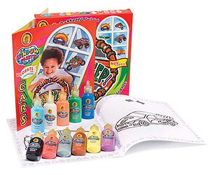 Витражные краски с трафаретами 