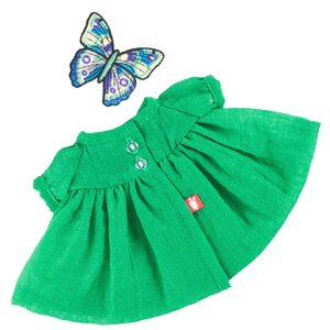 Одежда для Зайки Ми 18 см - Зеленое платье с синими пуговицами Budi Basa фото 4