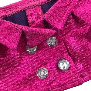 Одежда для Зайки Ми 23 см - Плащ сливовый блестящий Budi Basa фото 3