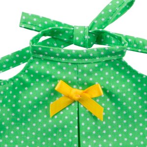 Одежда для Зайки Ми 18 см - Сарафан зеленый в горошек Budi Basa фото 4