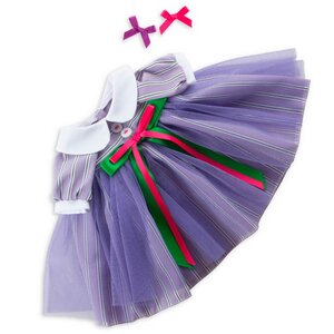 Одежда для Зайки Ми 32 см - Платье лиловое в полоску Budi Basa фото 1