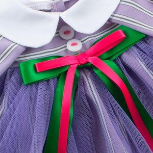 Одежда для Зайки Ми 32 см - Платье лиловое в полоску Budi Basa фото 3