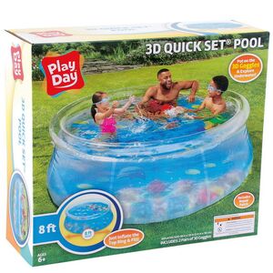 Надувной бассейн Quick Set (Квик Сет) 244*76 см, с 3D очками Summer Waves (Саммер Вэйвс) фото 3