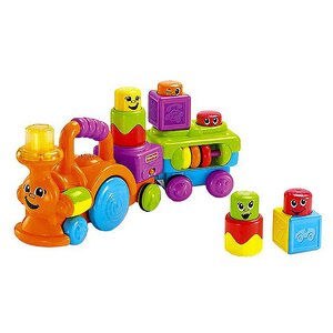 Игрушка-конструктор Веселый паровозик Fisher Price (Фишер Прайс) фото 2