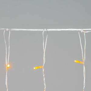 Гирлянда штора Quality Light 2*2 м, 400 желтых LED, прозрачный ПВХ, соединяемая, IP54 BEAUTY LED фото 6